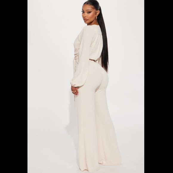 Oatmeal Jumpsuit - Picture 3 of 6